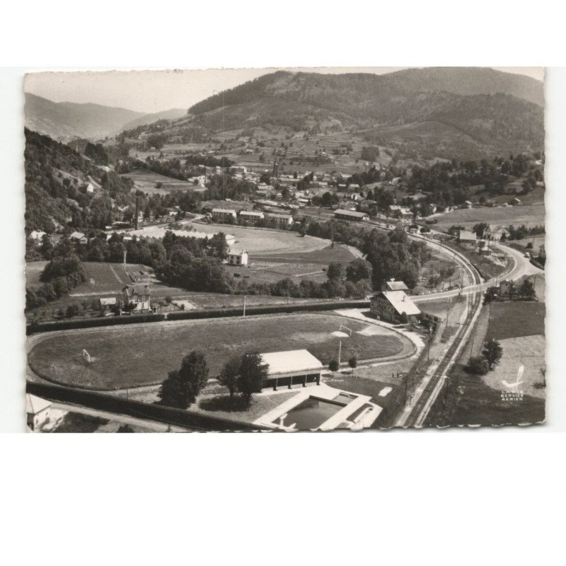SAINT-MAURICE-sur-MOSELLE: stade michel georges et la piscine vue aérienne 10x15 - très bon état