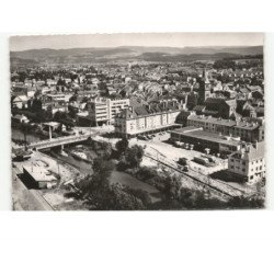 SAINT-DIE: le pont sur la meurthe vue aérienne 10x15 - très bon état