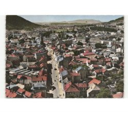 SAINT-DIE: rue d'alsace vue aérienne 10x15 - très bon état