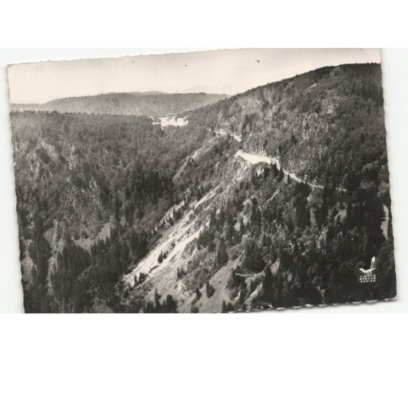 LA SCHLUCHT: route du col, côté alsace vue aérienne 10x15 - état