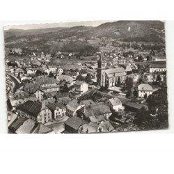 LE THILLOT: l'église et la place de la république vue aérienne 10x15 - très bon état