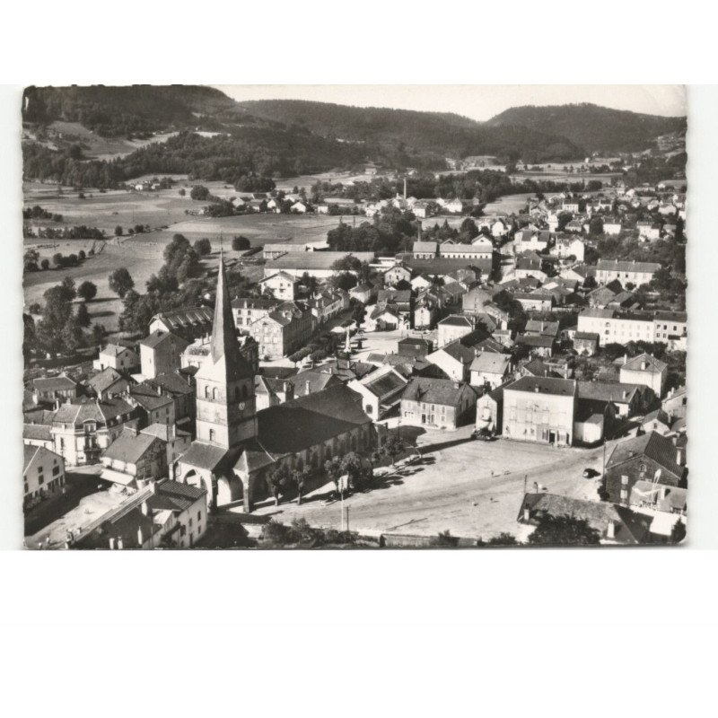 LE VAL D'AJOL: place du Sô vue aérienne 10x15 - état