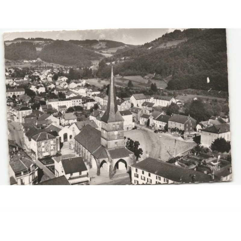 LE VAL D'AJOL: l'église vue aérienne 10x15 - très bon état