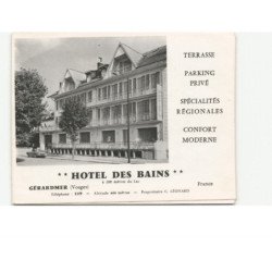 GERARDMER: hôtel des bains vue aérienne 10x15 - très bon état