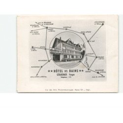 GERARDMER: hôtel des bains vue aérienne 10x15 - très bon état