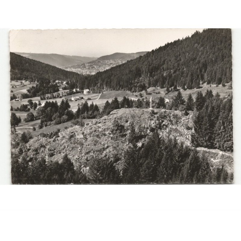 XONRUPT: la roche du page au second plan gérardmer vue aérienne 10x15 - très bon état
