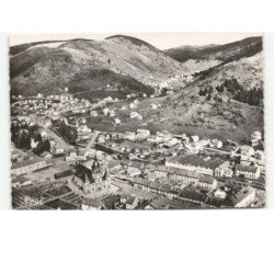 LA BRESSE: rue de l'église et belle-vue vue aérienne 10x15 - très bon état