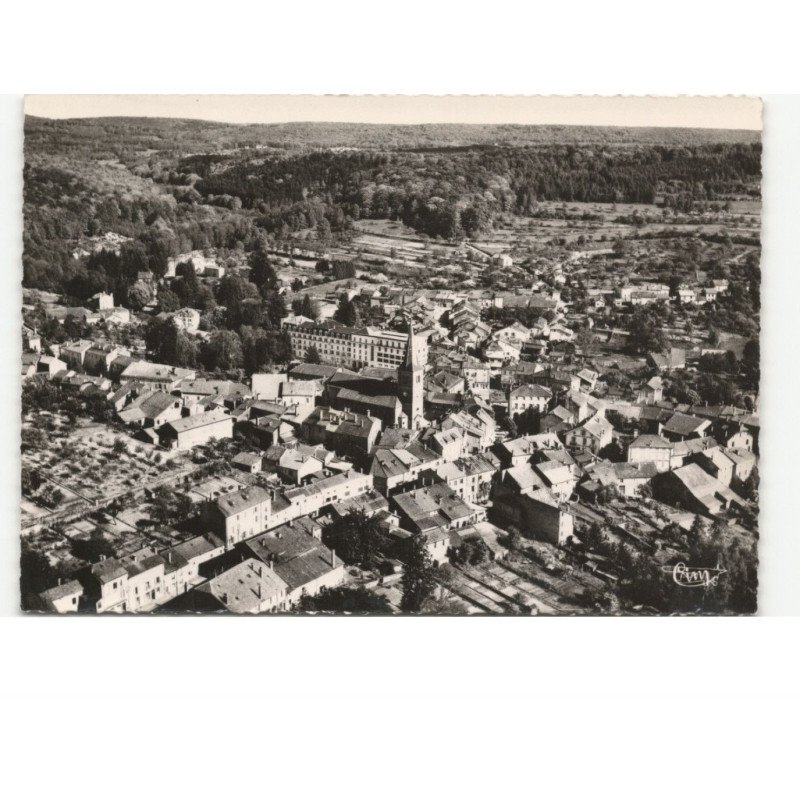 BAINS-les-BAINS: vue panoramique vue aérienne 10x15 - très bon état