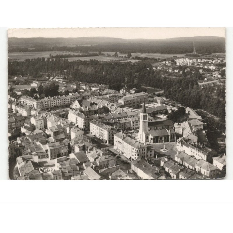 CHARMES: le centre de la ville vue aérienne 10x15 - état