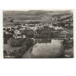 BULGNEVILLE: vue panoramique et l'étang vue aérienne 10x15 - très bon état