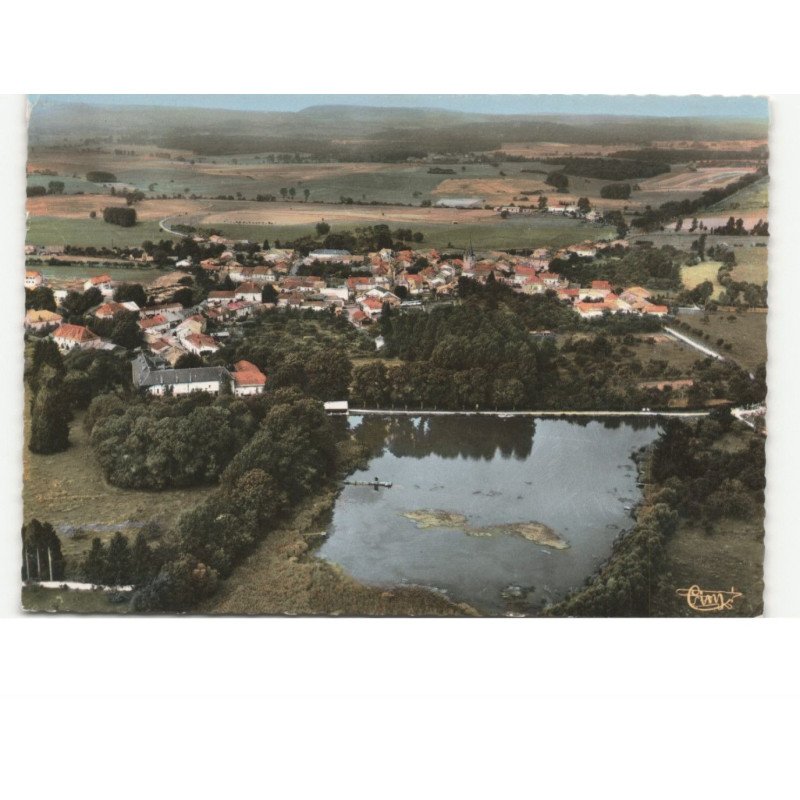 BULGNEVILLE: l'étang vue aérienne 10x15 - très bon état
