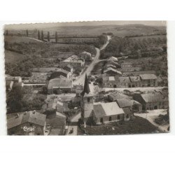 DOMJULIEN: quartier de l'église vue aérienne 10x15 - état