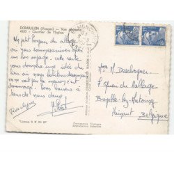 DOMJULIEN: quartier de l'église vue aérienne 10x15 - état