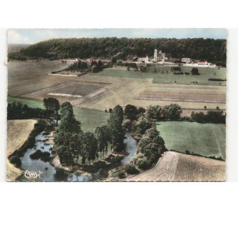 DOMREMY-la-PUCELLE: basilique nationale de sainte-jeanne-d'arc vue aérienne 10x15 - très bon état