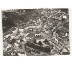 DARNEY: le centre de la ville et l'hôtel de ville vue aérienne 10x15 - très bon état