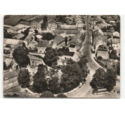 DOMREMY-la-PUCELLE: maison et église de sainte-jeanne-d'arc vue aérienne 10x15 - très bon état
