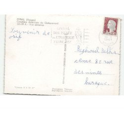 EPINAL: cimetière américain du quéquement vue aérienne 10x15 - très bon état