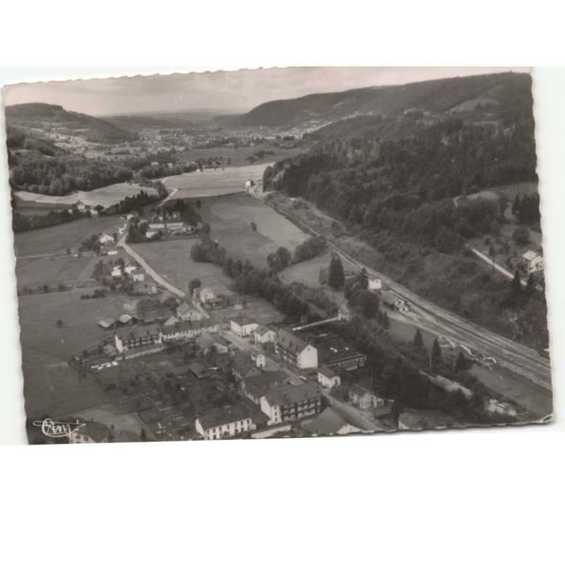 FAYMONT: le bas de faymont sa chapelle ses cités vue aérienne 10x15 - très bon état