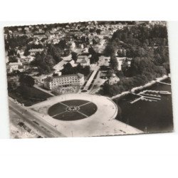GERARDMER: le rond-point vue aérienne 10x15 - très bon état