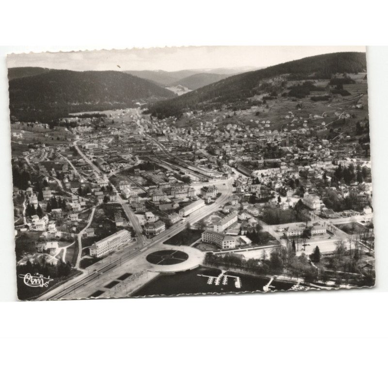GERARDMER: vue générale et le lac vue aérienne 10x15 - très bon état
