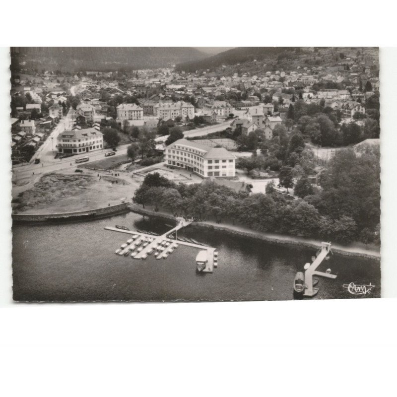 GERARDMER: le lac et les embarcadères vue aérienne 10x15 - très bon état