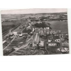 GIRONCOURT-HOUECOURT: la verrerie et la gare vue aérienne 10x15 - très bon état