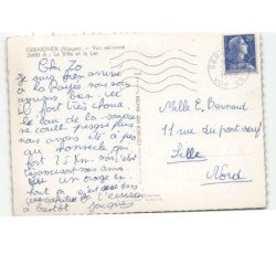 GERARDMER: la ville et le lac vue aérienne 10x15 - très bon état
