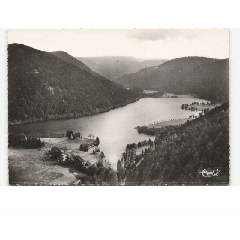 LONGEMER: perspective et la forêt de longemer vue aérienne 10x15 - très bon état
