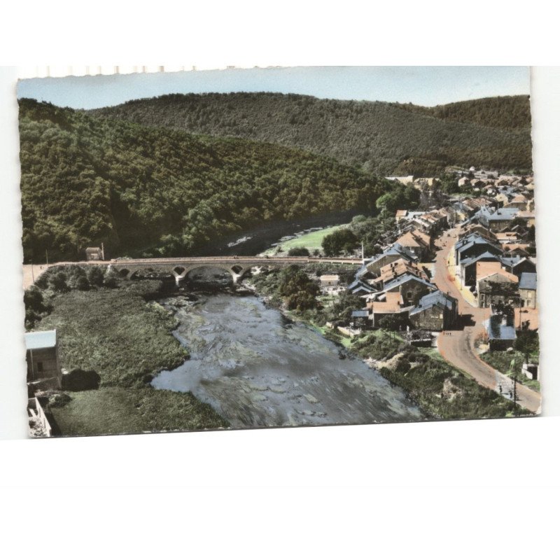 HAUTES-RIVIERES: route de charleville et la semoy vue aérienne 10x15 - très bon état