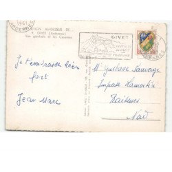 GIVET: vue générale et les casernes vue aérienne 10x15 - très bon état