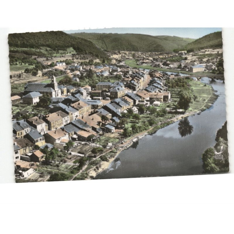 HAUTES-RIVIERES: vue d'ensemble vue aérienne 10x15 - très bon état