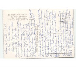 GIVET: tour victoire-l'église l'hôtel de ville douane des bateaux vue aérienne 10x15 - état