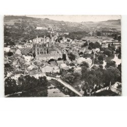 MOUZON: vue générale et la meuse vue aérienne 10x15 - très bon état