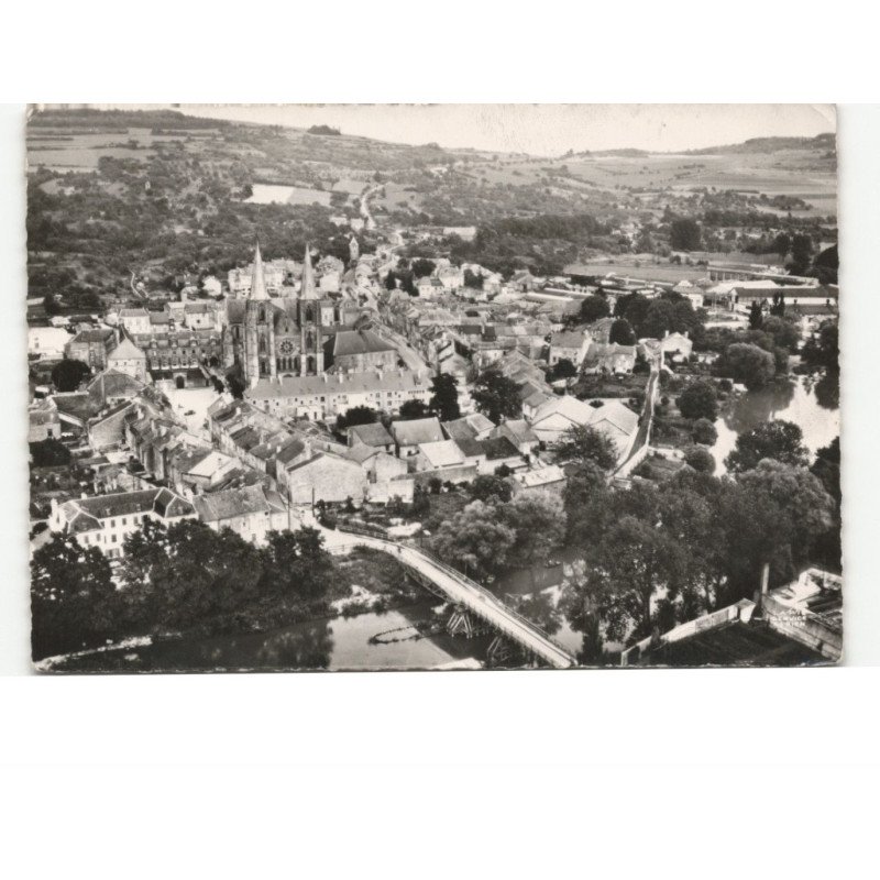 MOUZON: vue générale et la meuse vue aérienne 10x15 - très bon état