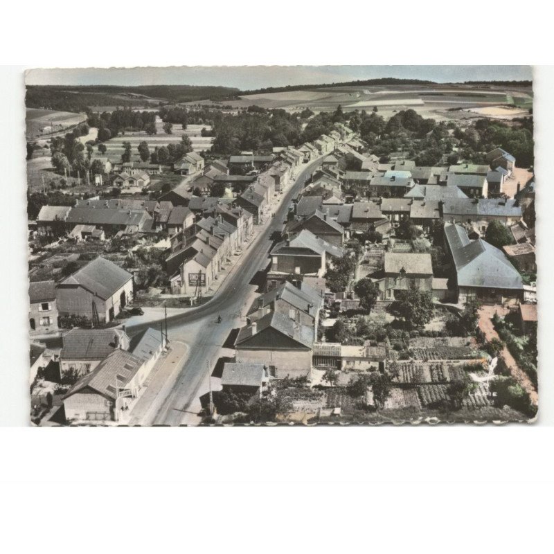 POIX-TERRON: vue d'ensemble vue aérienne 10x15 - très bon état