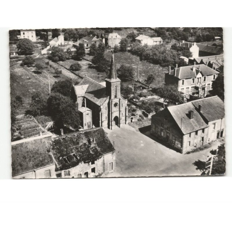 NOHAN-sur-SEMOY: l'église vue aérienne 10x15 - très bon état