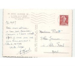 NOUZONVILLE: vue générale vue aérienne 10x15 - très bon état