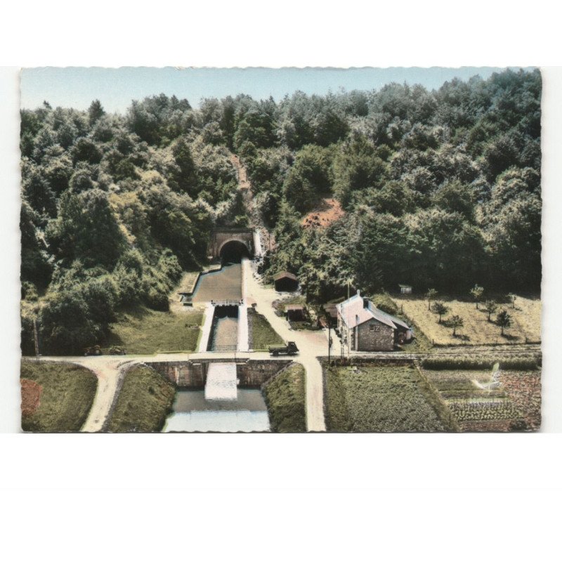 PONT-A-BAR: l'écluse de saint-aignan et la voûte vue aérienne 10x15 - très bon état
