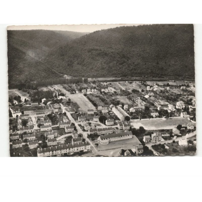 REVIN: la gorge de fallière et le nouveau quartier "de la campagne" vue aérienne 10x15 - très bon état