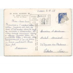 SEDAN: le pont de meuse vue aérienne 10x15 - état