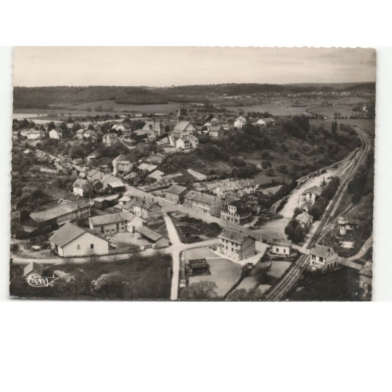 APREMONT-sur-AIRE: vue générale vers les bois de l'argonne vue aérienne 10x15 - très bon état