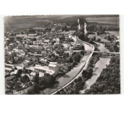 ATTIGNY: l'aisne et le canal vue aérienne 10x15 - très bon état