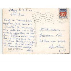 ATTIGNY: place de pau, vue générale vue aérienne 10x15 - très bon état