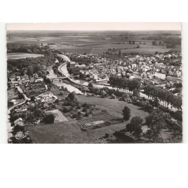 ATTIGNY: vue générale vue aérienne 10x15 - très bon état