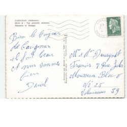 CARIGNAN: vue générale, filature et tissage vue aérienne 10x15 - très bon état