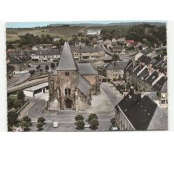LE CHESNE: place de l'église vue aérienne 10x15 - très bon état