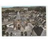 LE CHESNE: place de l'église vue aérienne 10x15 - très bon état