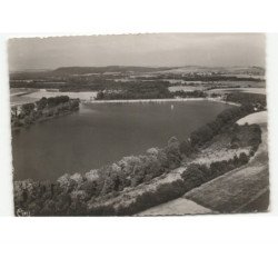 LE CHESNE: les etangs de bairon au fond, tannay et la forêt de mont-dieu vue aérienne 10x15 - très bon état