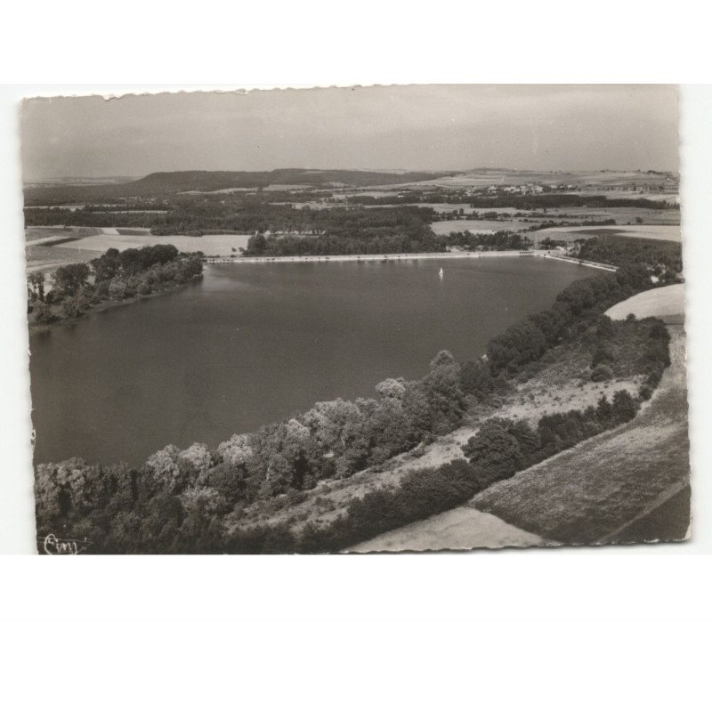 LE CHESNE: les etangs de bairon au fond, tannay et la forêt de mont-dieu vue aérienne 10x15 - très bon état