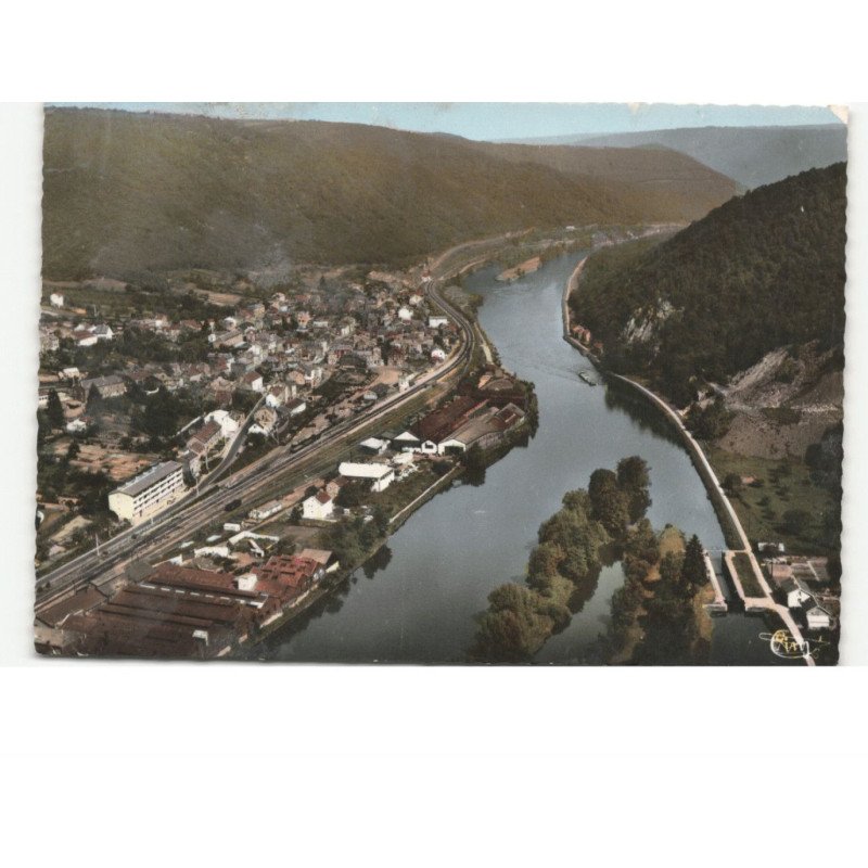 DEVILLE: ecluse sur la meuse vue aérienne 10x15 - très bon état